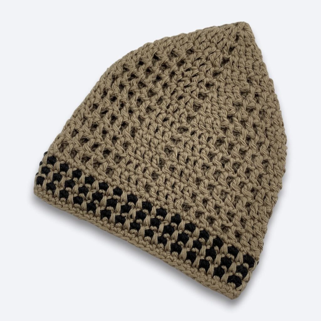 Adult Premium Knitted Kufi – Khaki