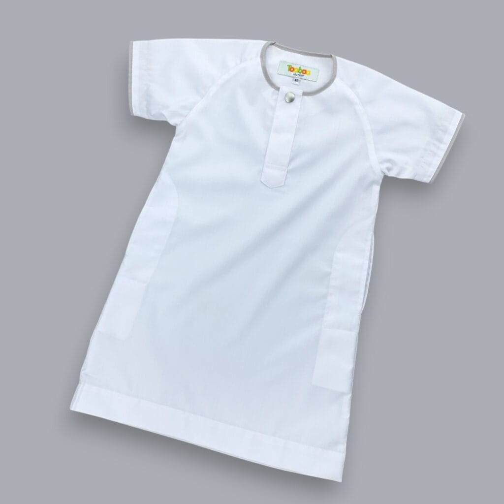 Boys Rais Platinum - Short Sleeve Jubah