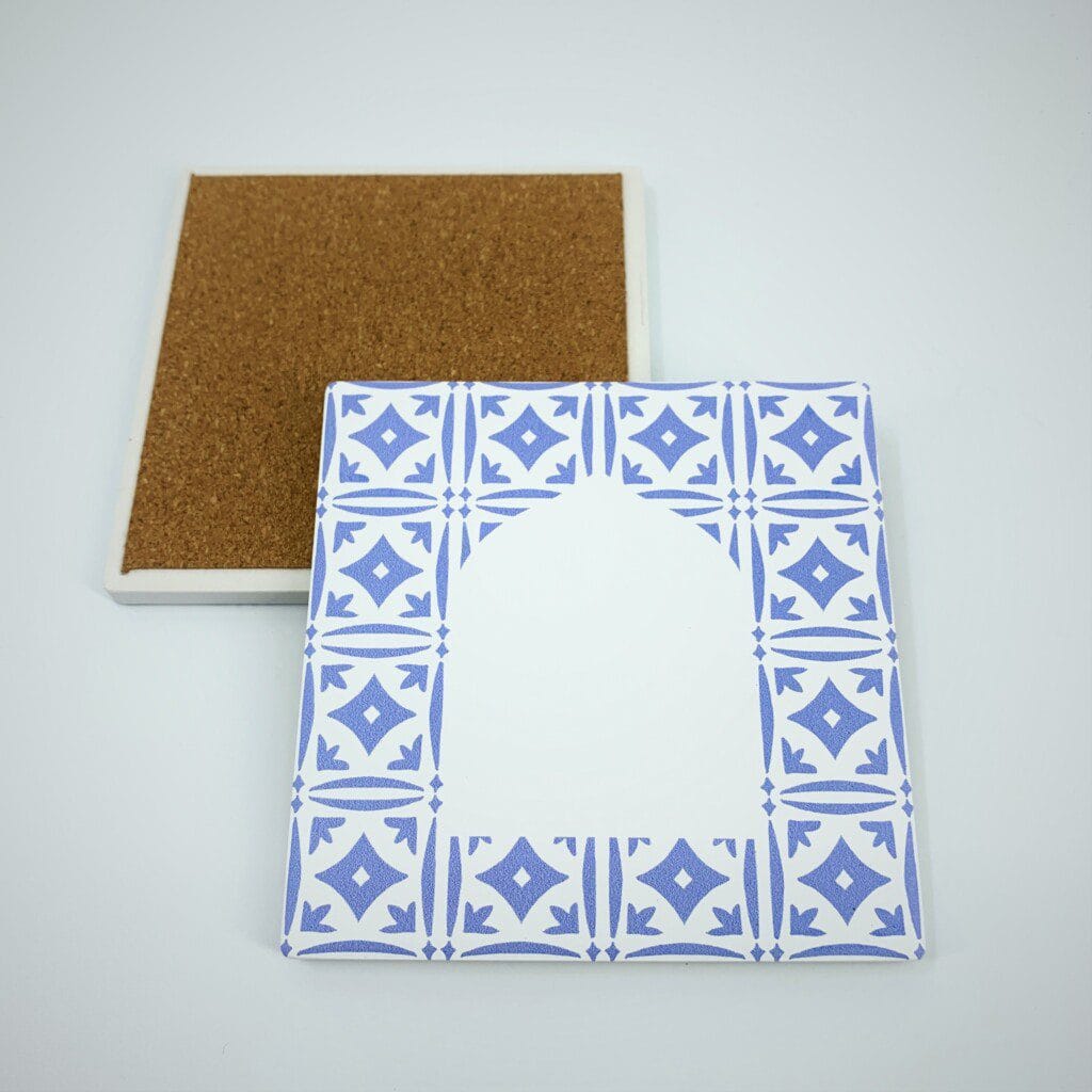 Moroccan Print Ceramic Coasters