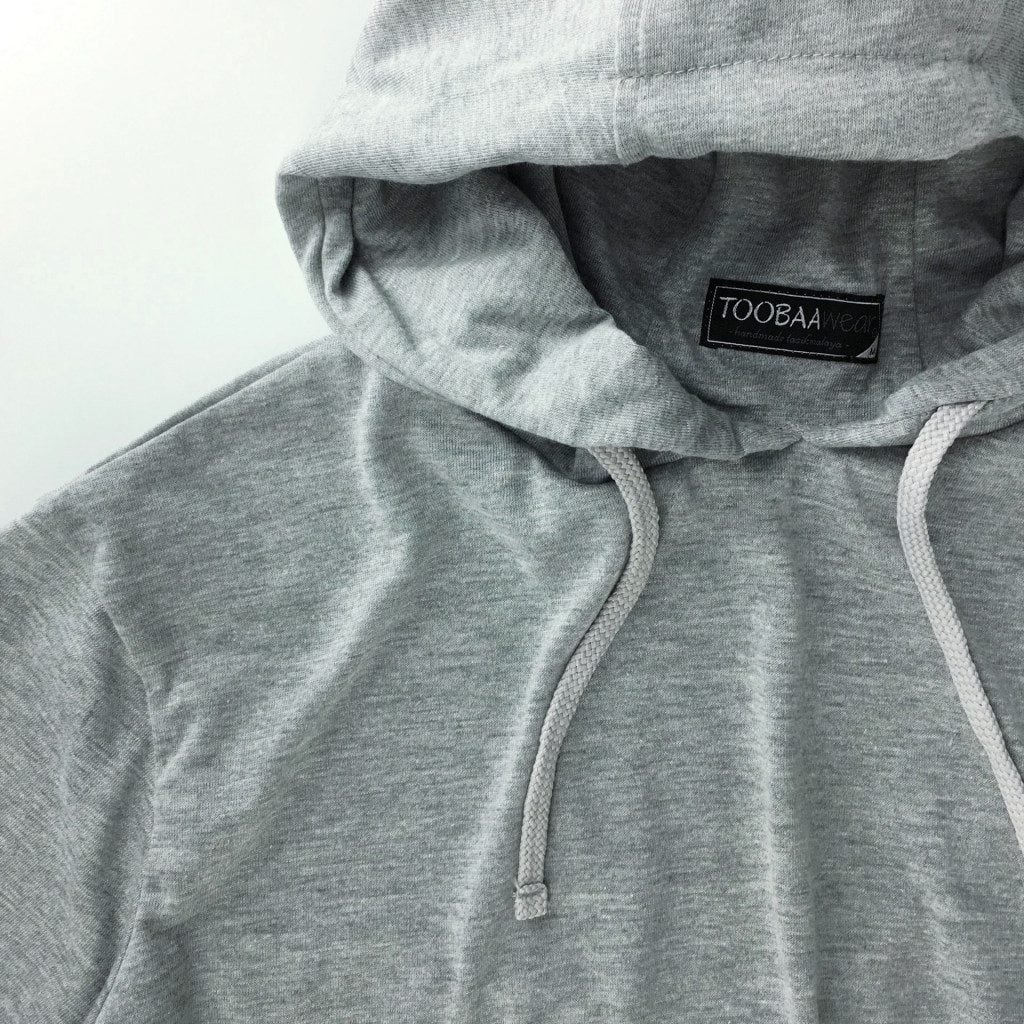 T05 – Grey Longline Hooded T-shirt (2)