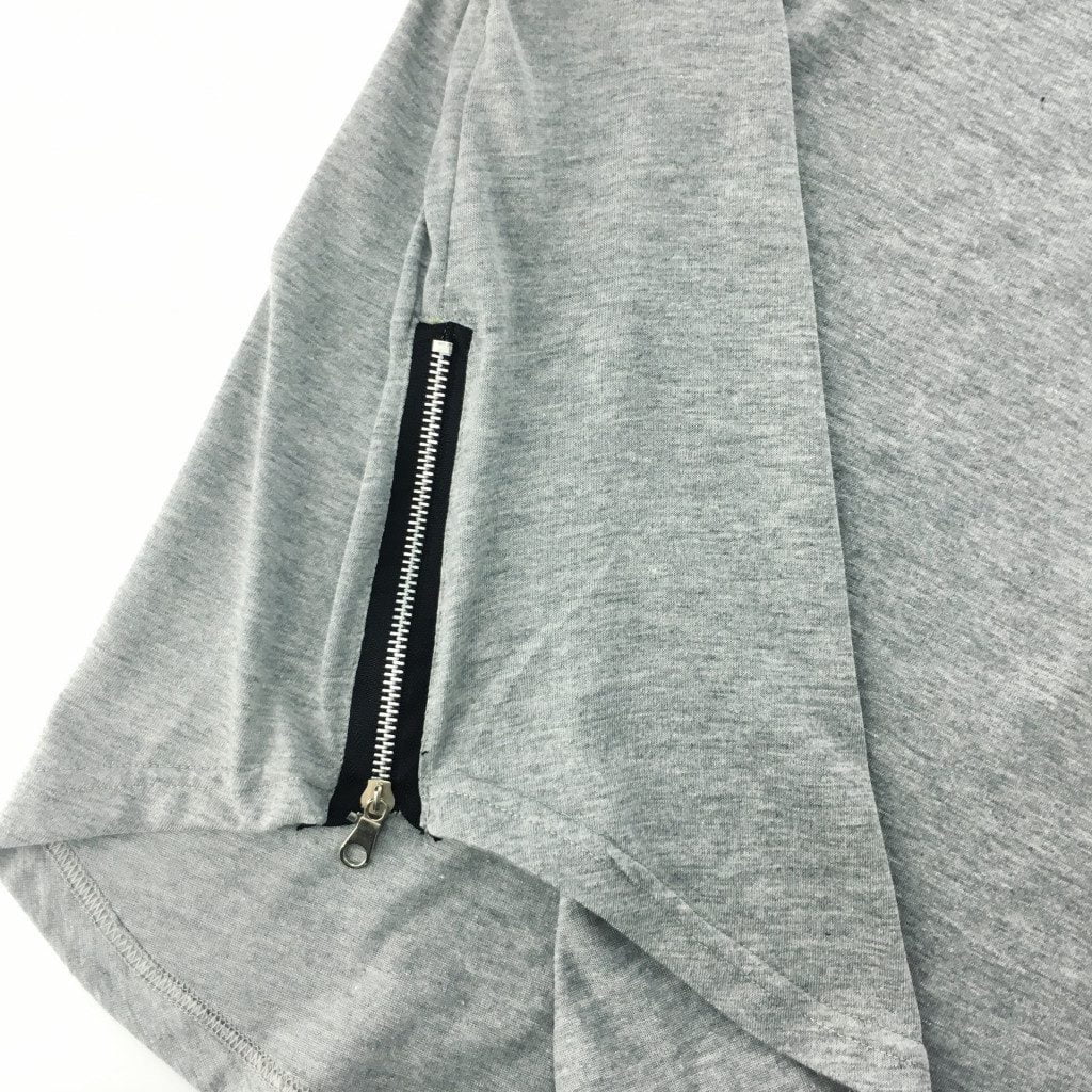 T05 – Grey Longline Hooded T-shirt (5)